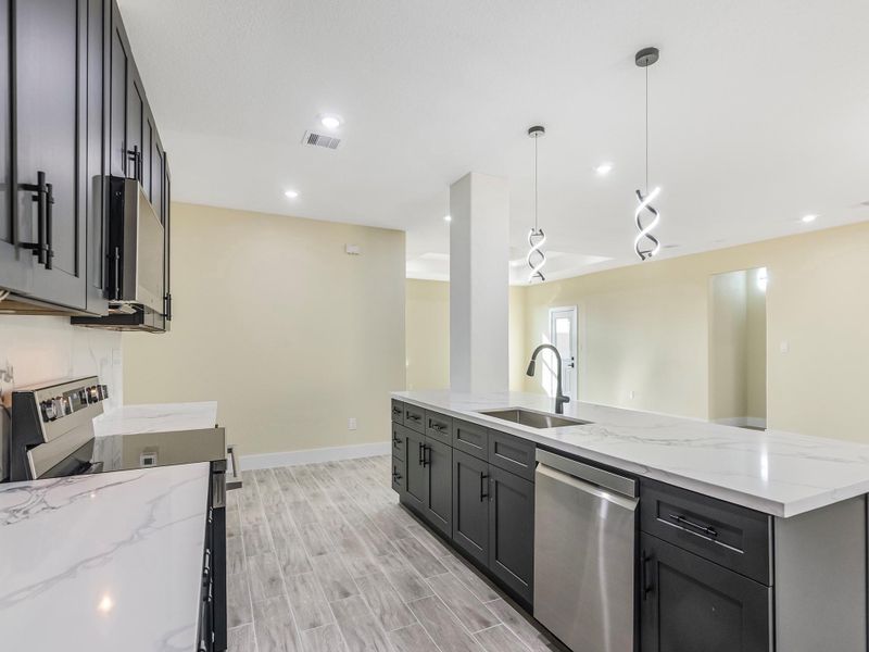 Furnished interior view inside a new home in , Cleveland (Image 9). Furnished interior view inside a new home in , Cleveland (Image 9).