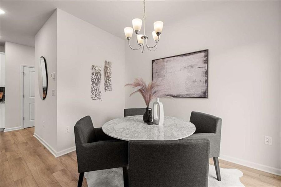 Furnished interior view inside a new home in Rivershire Place, Villa Rica (Image 35).