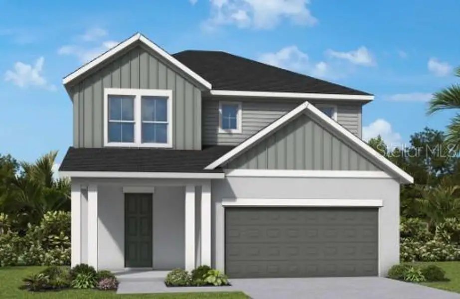 Front exterior of a new home in Soleta at Starkey Ranch – Traditional Series, Odessa, FL, highlighting curb appeal (Image 2). Front exterior of a new home in Soleta at Starkey Ranch – Traditional Series, Odessa, FL, highlighting curb appeal (Image 2).