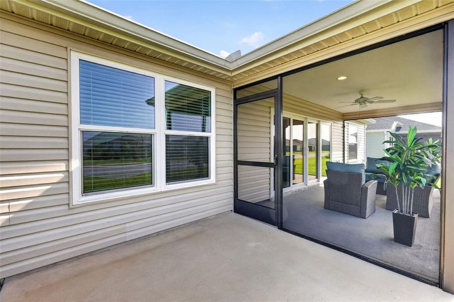 Exterior details and patio area of a home in , The Villages (Image 23). Exterior details and patio area of a home in , The Villages (Image 23).