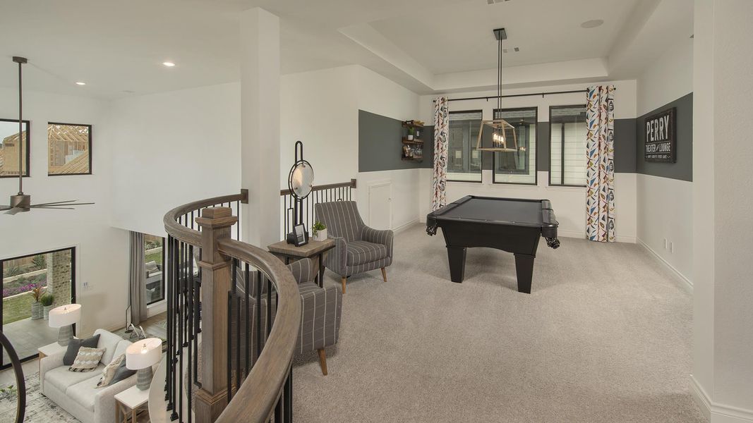 Furnished interior view inside a new home in Santa Rita Ranch - Eldorado, Liberty Hill (Image 28).