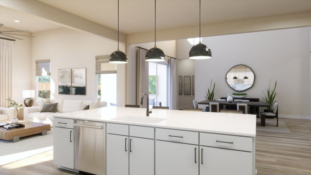 Representative furnished interior of a home built from the 5054 by Risewell Homes in Freedom at Anthem, Kyle (Image 4).