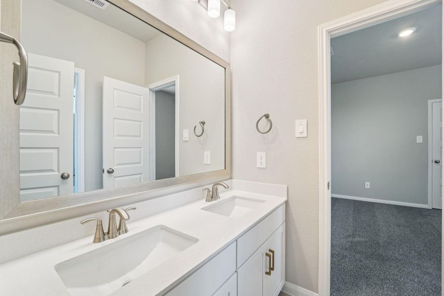 Furnished interior view inside a new home in Spring Brook Village - Luxe Series, Houston (Image 9). Furnished interior view inside a new home in Spring Brook Village - Luxe Series, Houston (Image 9).