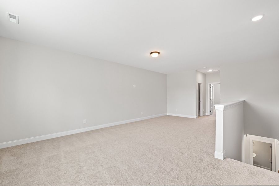 Representative unfurnished interior of a home built from the The Bradley by RobuckHomes in Baylee Ridge, Selma (Image 188). Representative unfurnished interior of a home built from the The Bradley by RobuckHomes in Baylee Ridge, Selma (Image 188).
