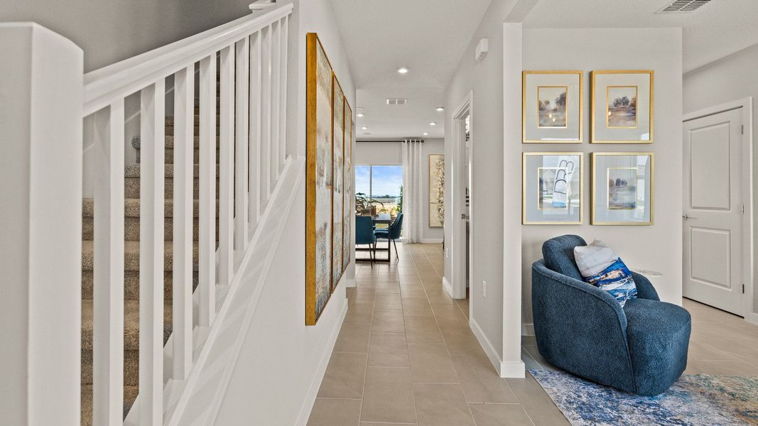 Representative furnished interior of a home built from the Highbourne by DRB Homes in Willowbrook North, Winter Haven (Image 6).