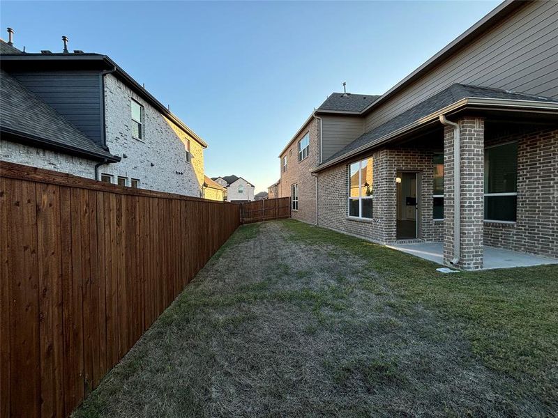 View of yard with a patio area