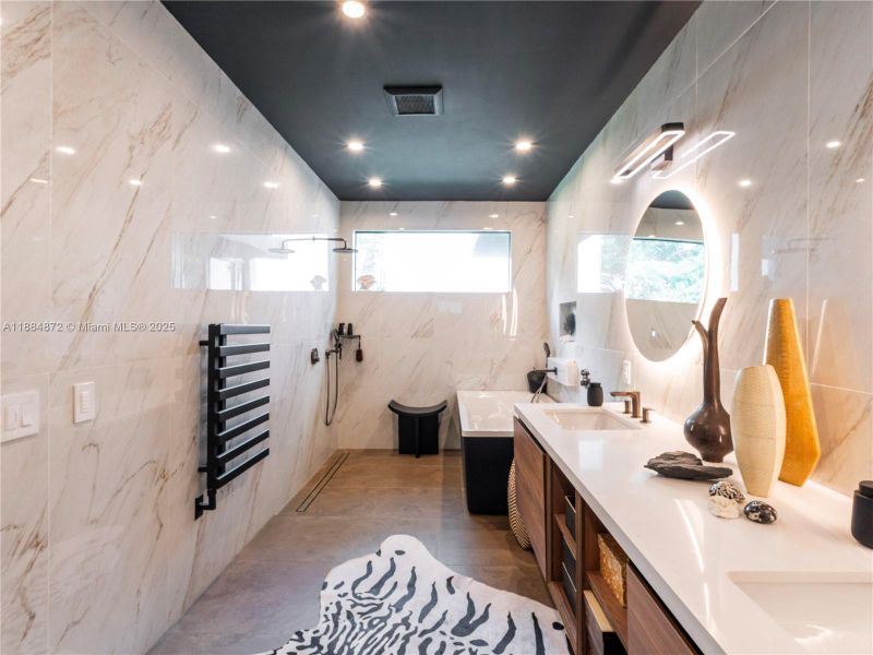 Furnished interior view inside a new home in , Miami (Image 21).