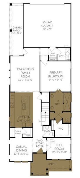 2D floor plan layout of this home in Landmark, Denton, TX (Image 5). 2D floor plan layout of this home in Landmark, Denton, TX (Image 5).