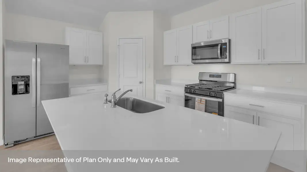Furnished interior view inside a new home in Trace, San Marcos (Image 6).