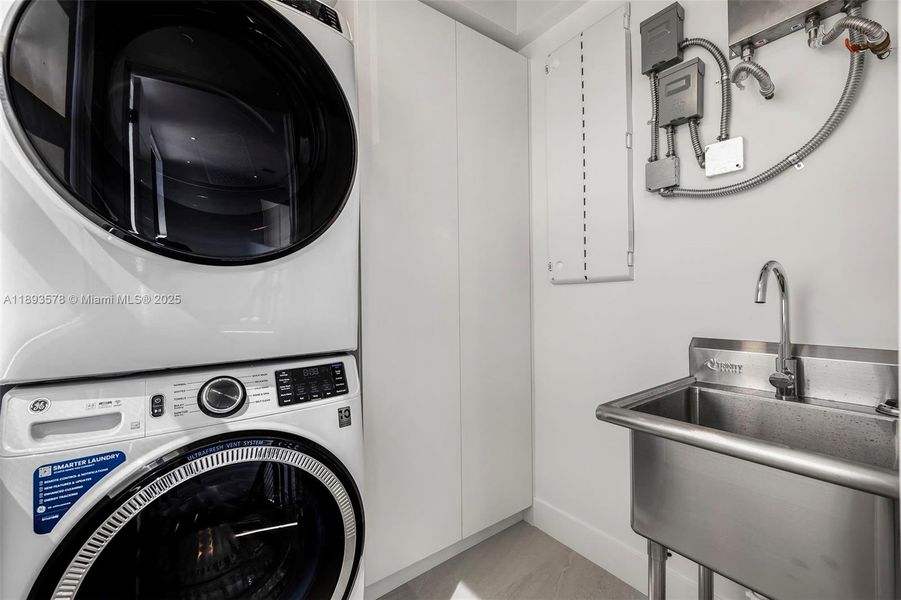 Upstairs Laundry with Sink