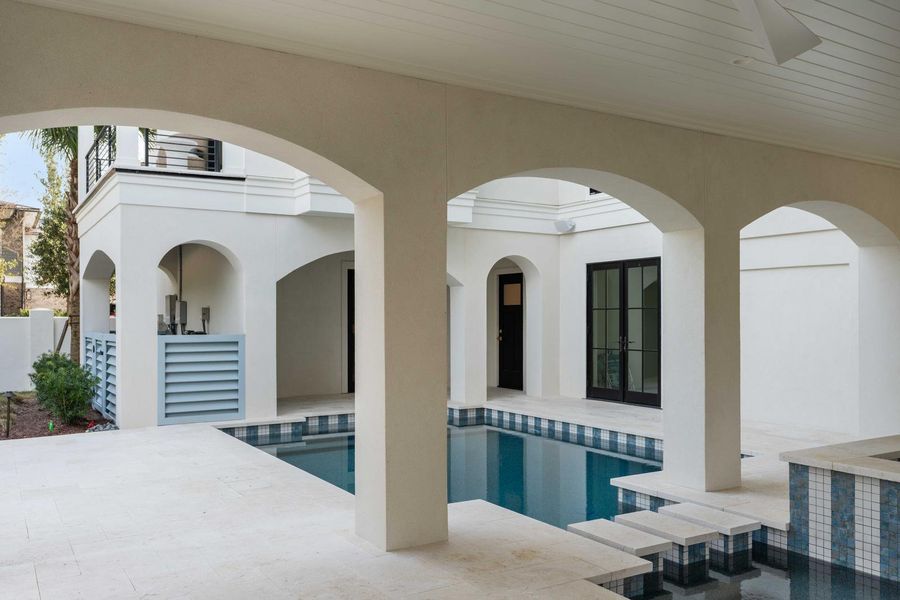 Exterior details and patio area of a home in , Charleston (Image 41).