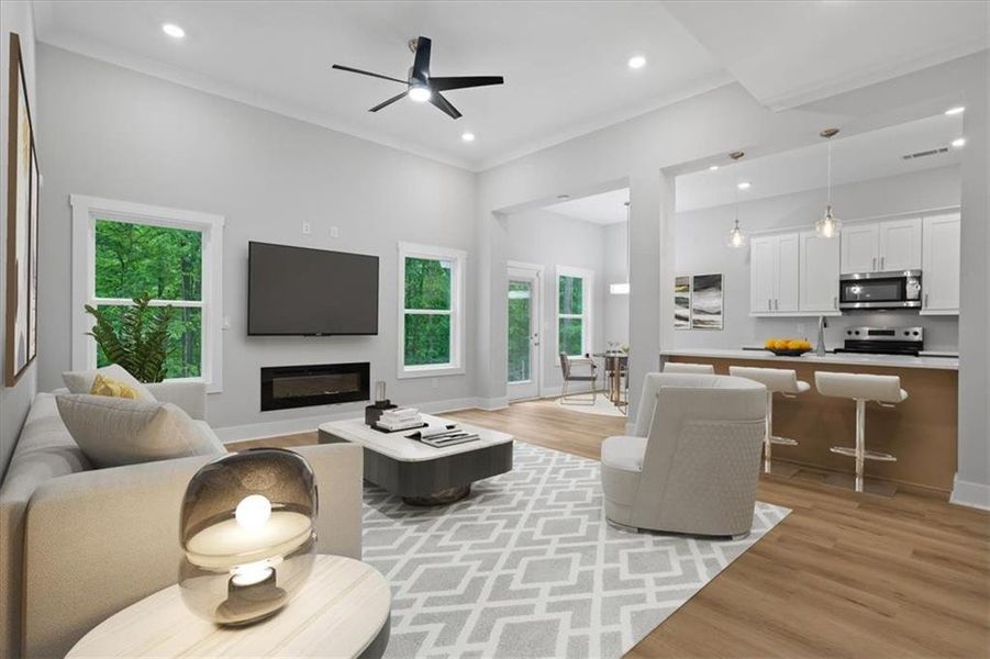 Furnished interior view inside a new home in , Ellenwood (Image 11).