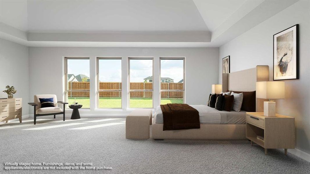 Furnished interior view inside a new home in Terraces 72', Rockwall (Image 9).