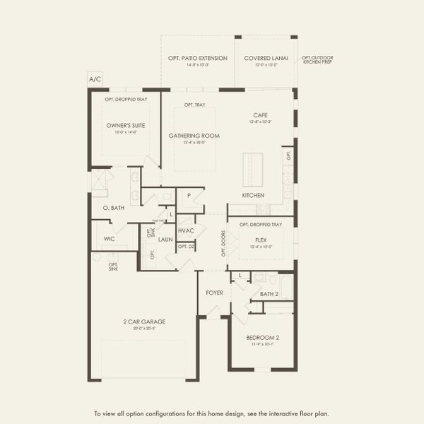 2D floor plan layout for the Prosperity by Del Webb in Del Webb Lakehaven, Clermont, FL (Image 5). 2D floor plan layout for the Prosperity by Del Webb in Del Webb Lakehaven, Clermont, FL (Image 5).