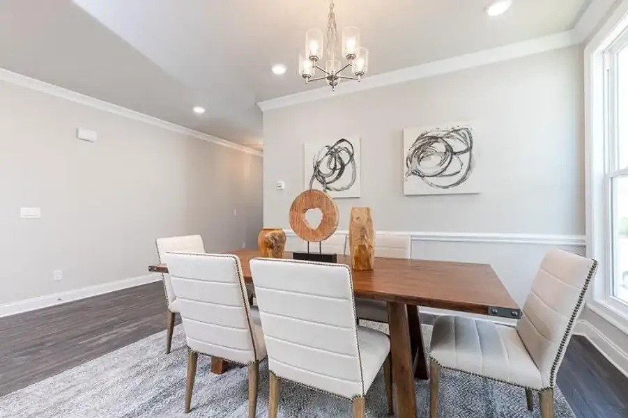 Furnished interior view inside a new home in Aberdeen, Hoschton (Image 32).