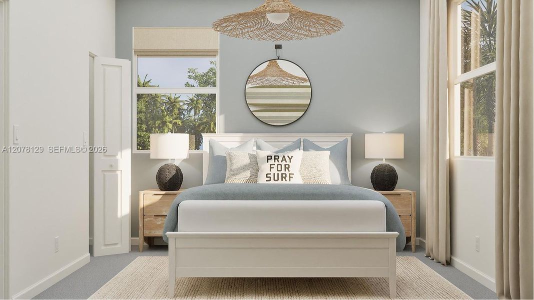 Furnished interior view inside a new home in Breezewood, Miami (Image 5).