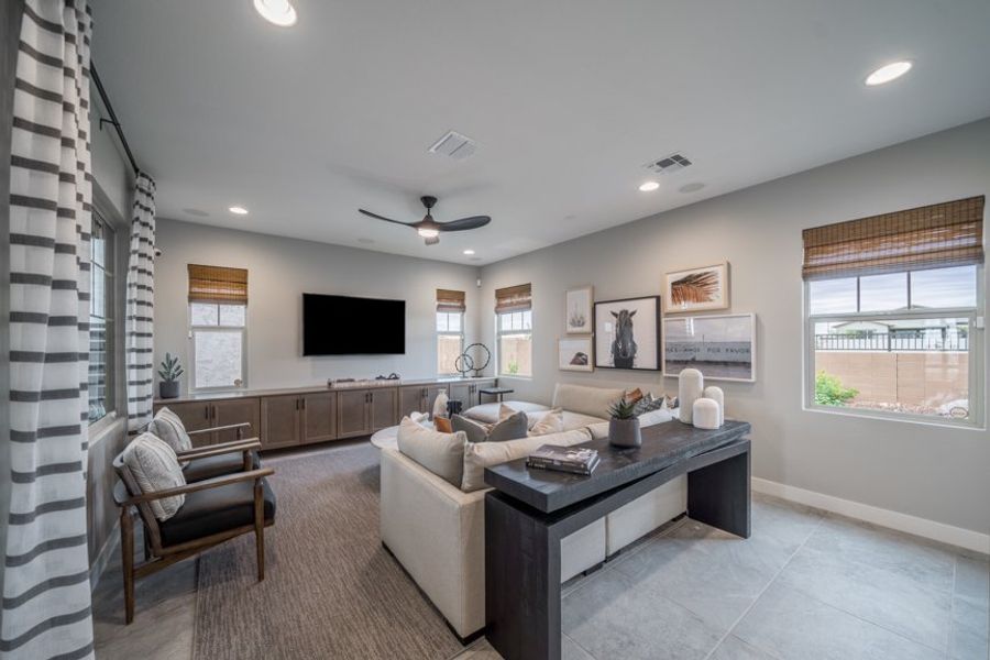 Furnished interior view inside a new home in Hawes Crossing, Mesa (Image 7).
