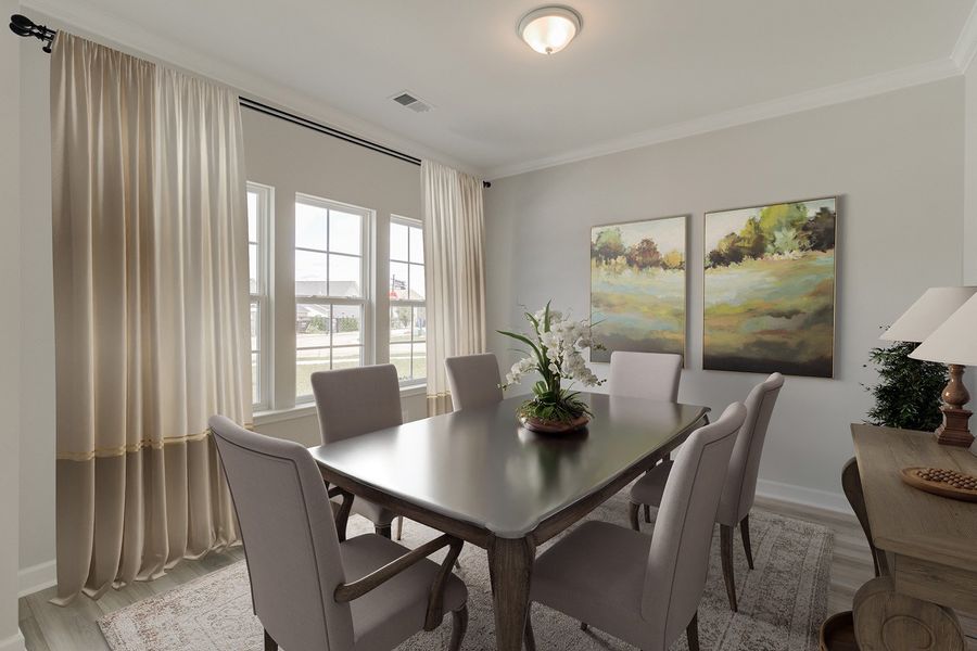 Representative furnished interior of a home built from the Nantahala II - Vanguard Collection by Mungo Homes in Scotts Hill Village, Wilmington (Image 5).