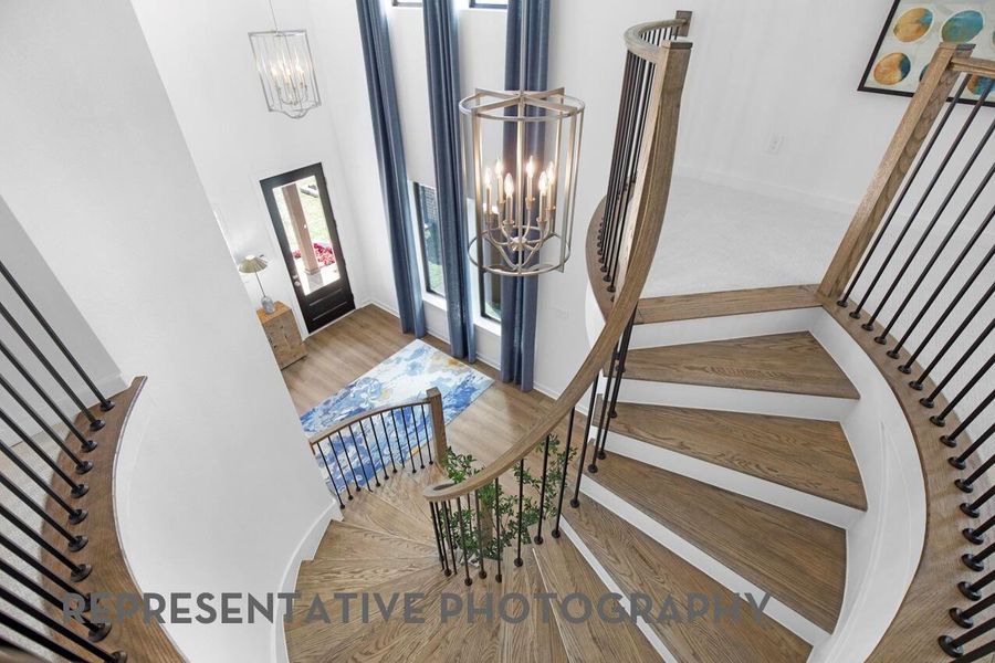 Furnished interior view inside a new home in Pomona, Manvel (Image 45).