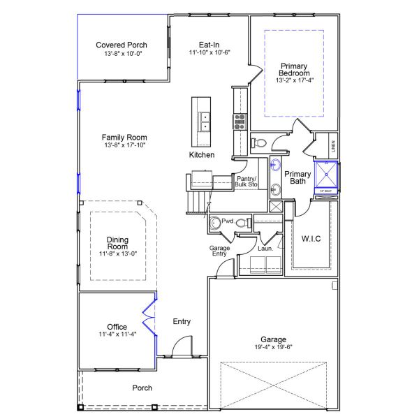 2D floor plan layout of this home in Arcadia, Myrtle Beach, SC (Image 4).