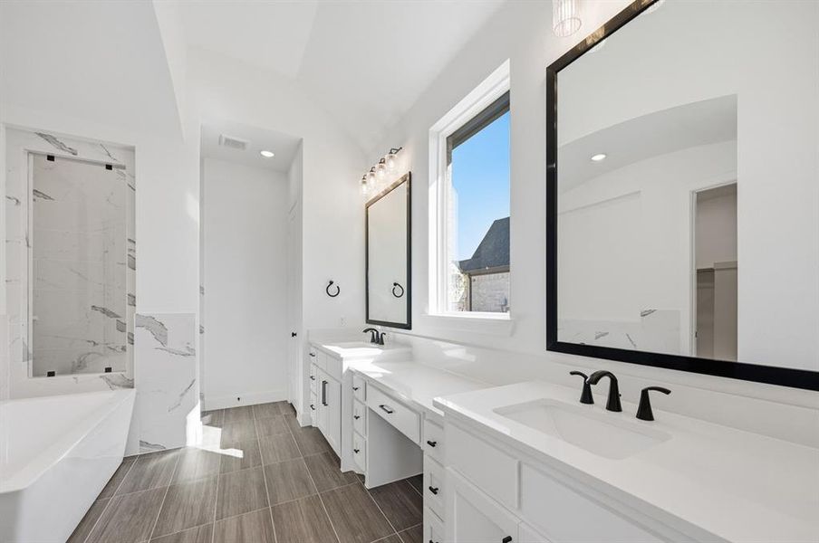 Furnished interior view inside a new home in Quail Hollow: 72ft. lots, Rockwall (Image 11).