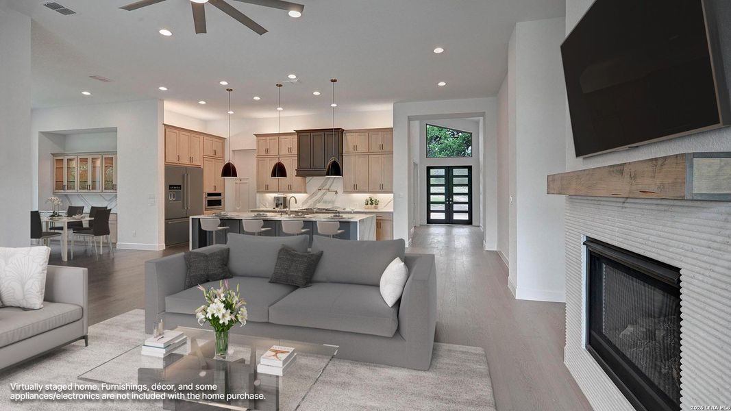 Furnished interior view inside a new home in George's Ranch, Boerne (Image 16).