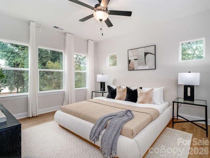Furnished interior view inside a new home in , Charlotte (Image 9).