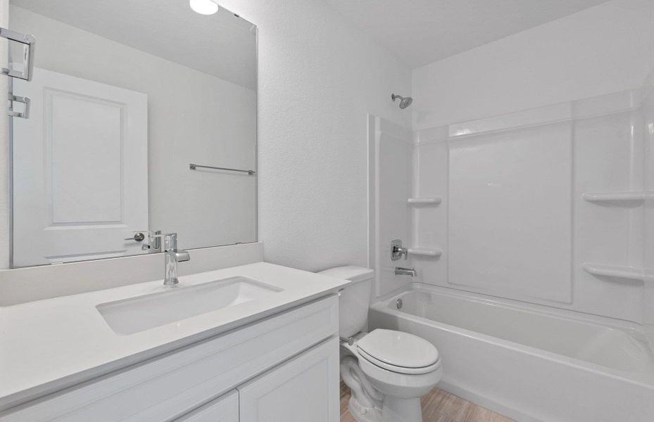 Furnished interior view inside a new home in Wolf Ranch, Georgetown (Image 4).