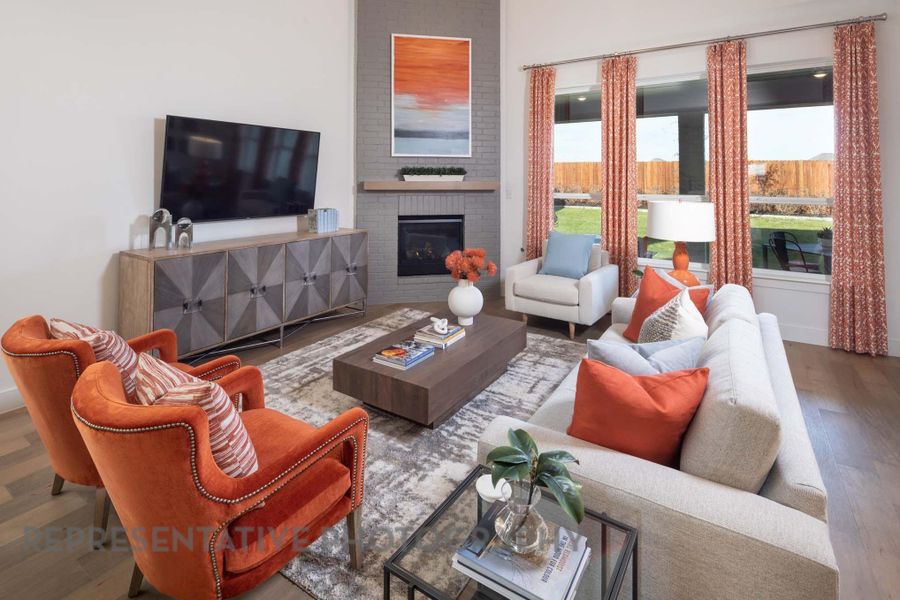 Furnished interior view inside a new home in Elyson: 55ft. lots, Katy (Image 12). Furnished interior view inside a new home in Elyson: 55ft. lots, Katy (Image 12).