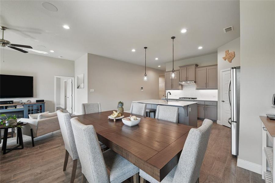 Furnished interior view inside a new home in , Denton (Image 26).