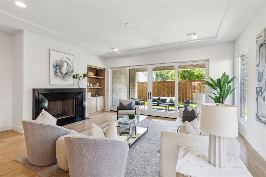 Furnished interior view inside a new home in , Dallas (Image 36). Furnished interior view inside a new home in , Dallas (Image 36).