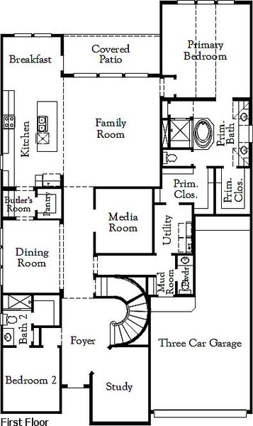 2D floor plan layout of this home in Bridgeland, Cypress, TX (Image 1). 2D floor plan layout of this home in Bridgeland, Cypress, TX (Image 1).