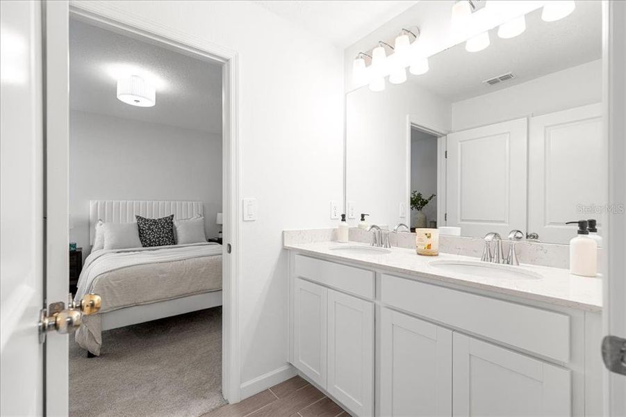 Furnished interior view inside a new home in Millwood: Millwood Estates - The Enclave, Ocala (Image 13). Furnished interior view inside a new home in Millwood: Millwood Estates - The Enclave, Ocala (Image 13).