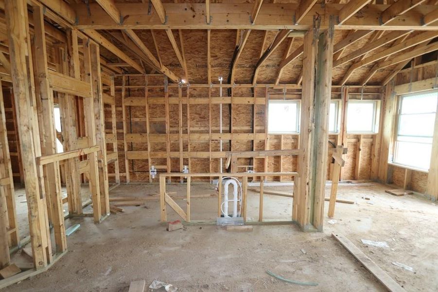 Spacious, unfurnished interior of a new home in Meridiana 45' Homesites, Manvel (Image 8). Spacious, unfurnished interior of a new home in Meridiana 45' Homesites, Manvel (Image 8).