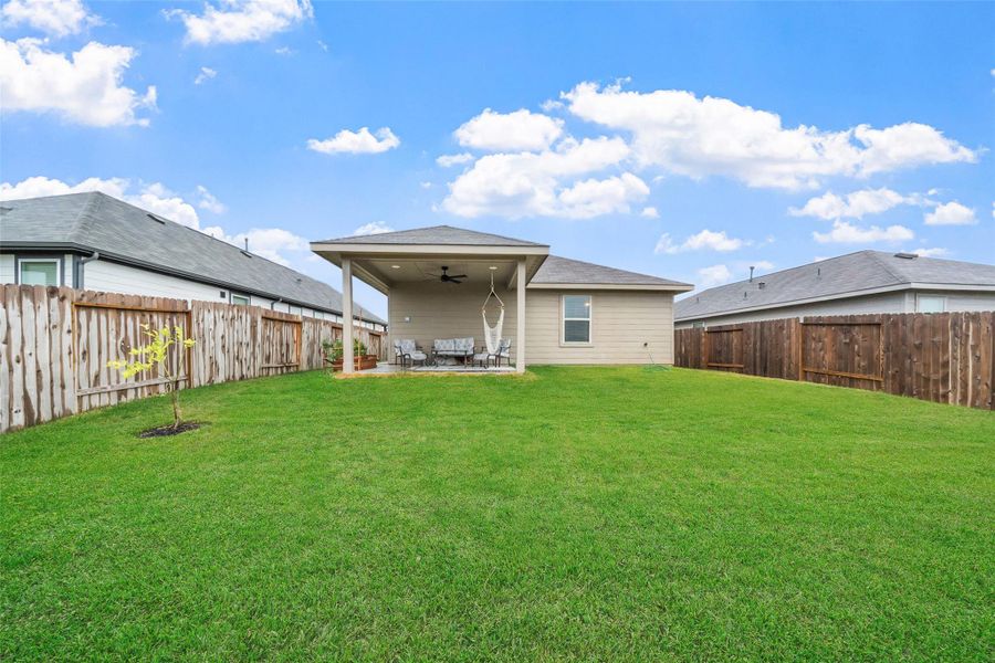 Exterior details and patio area of a home in Magnolia Ridge: Cottage Collection, Magnolia (Image 4).