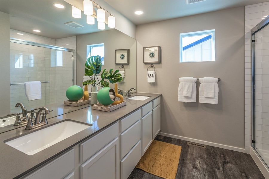 Representative furnished interior of a home built from the Rowling by Hartford Homes in Trailside, Timnath (Image 39).