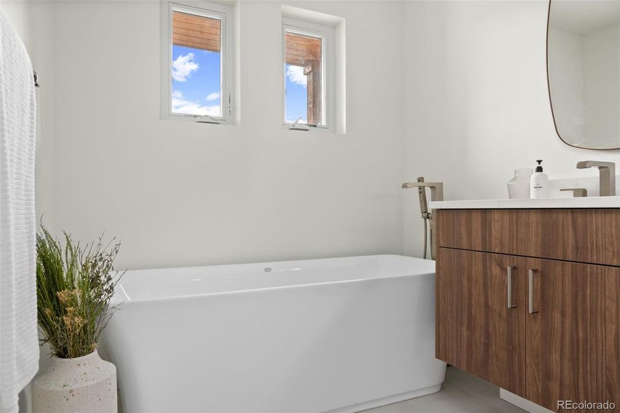 Furnished interior view inside a new home in , Denver (Image 36).