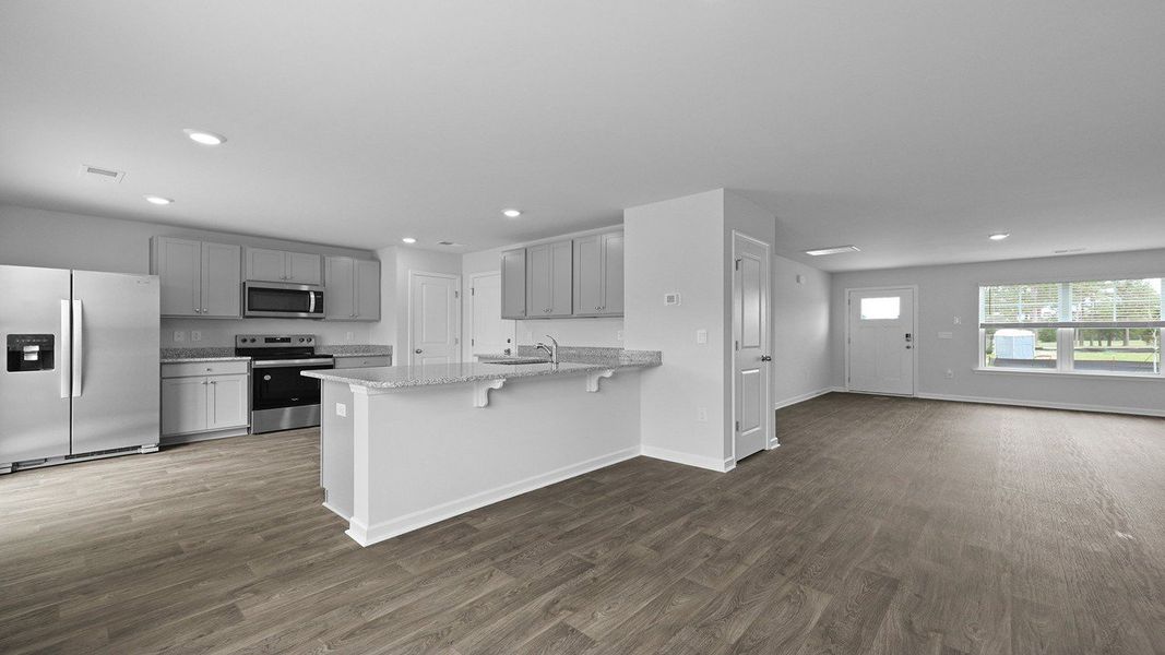 Furnished interior view inside a new home in Pineview North, Summerville (Image 8).