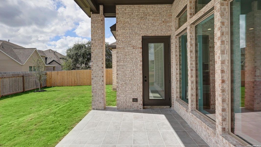 Exterior details and patio area of a home in Kallison Ranch, San Antonio (Image 4). Exterior details and patio area of a home in Kallison Ranch, San Antonio (Image 4).