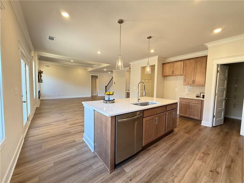 Furnished interior view inside a new home in Ponderosa Farms Manor, Gainesville (Image 10).