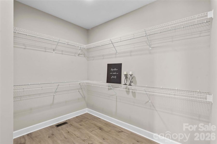 Part of the main closet.