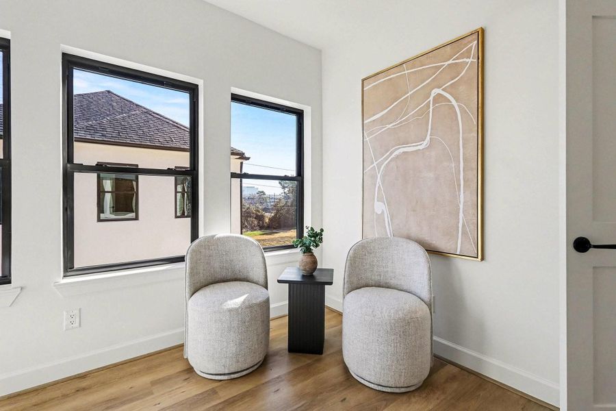 Sitting area in Primary bedroom.