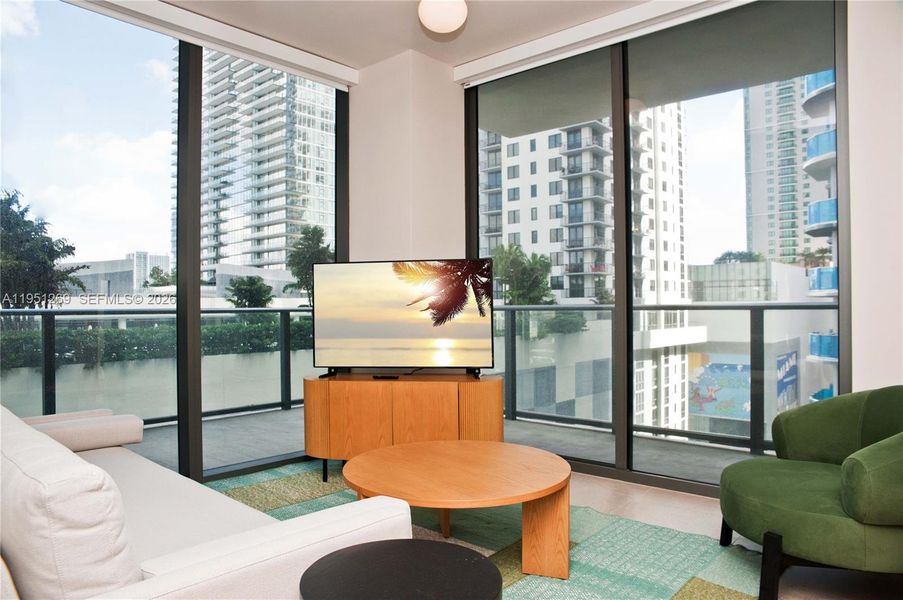 Furnished interior view inside a new home in , Miami (Image 16).