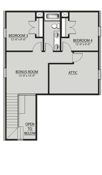2D floor plan layout for the Beacon by DSLD Homes in Two Step Farm, Montgomery, TX (Image 4). 2D floor plan layout for the Beacon by DSLD Homes in Two Step Farm, Montgomery, TX (Image 4).