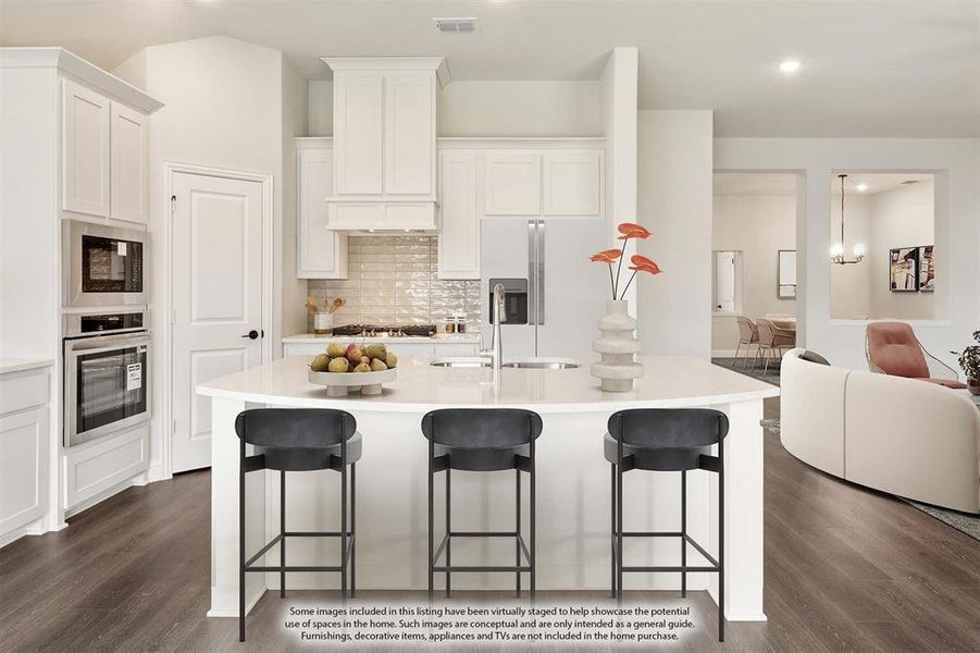 Furnished interior view inside a new home in Homestead at Daniel Farms, DeSoto (Image 12).
