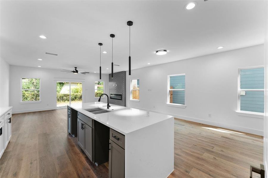 Furnished interior view inside a new home in , Dallas (Image 9). Furnished interior view inside a new home in , Dallas (Image 9).