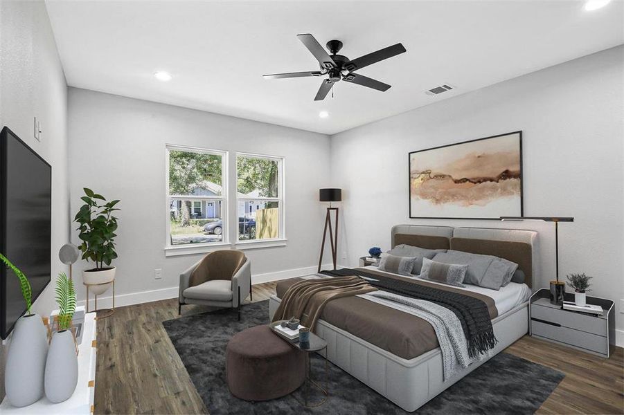 Furnished interior view inside a new home in , Denison (Image 15).