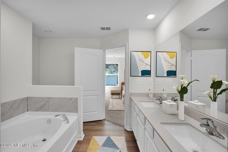 Furnished interior view inside a new home in Whisper Ridge, Hilliard (Image 3).