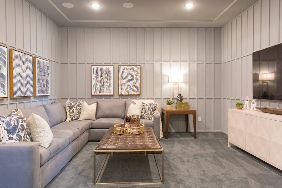 Representative furnished interior of a home built from the 5531 by Tradition Homes in Windsong Ranch, Prosper (Image 9).