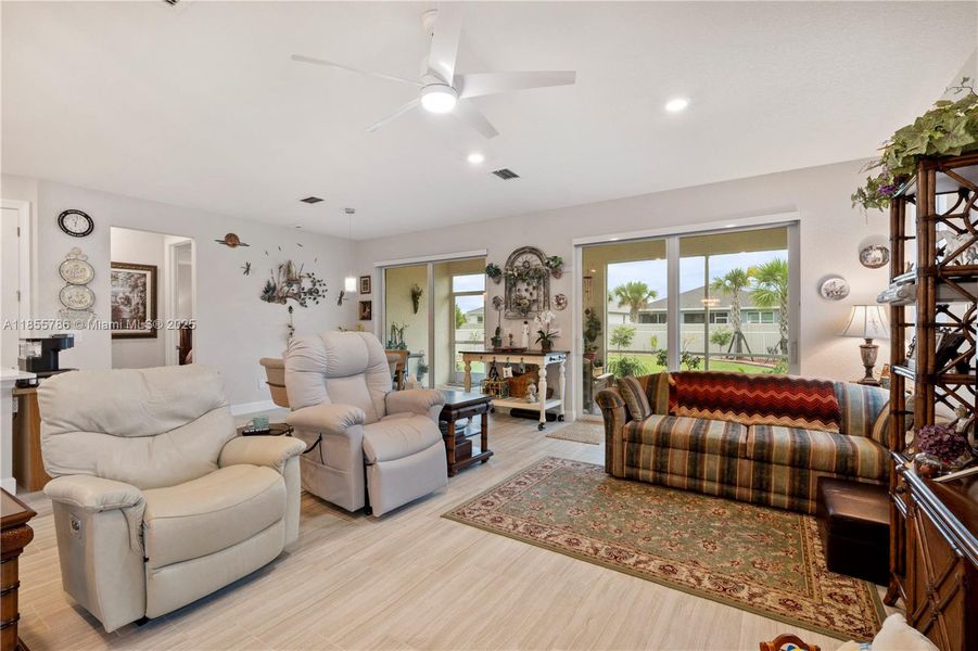 Furnished interior view inside a new home in Del Webb Tradition, Port St. Lucie (Image 3).
